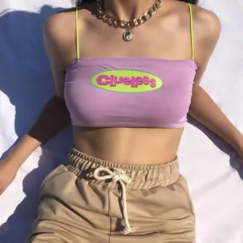 V Lete Roku 2020 Ženy Plodín Top Strappy Bez Rukávov Oka Textílie Sexy Nárast Bezradní, Orgován Jar Tank T-Shirts Módy Blúzky,