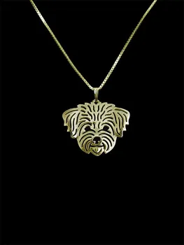 Trendy Bišonika Frise pet účes psa prívesok náhrdelník ženy zlata, striebra plátovaného vyhlásenie náhrdelník mužov cs go collares