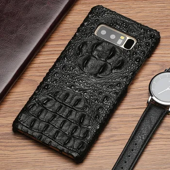 Krokodíl lebky telefón puzdro pre Samsung poznámku 10 lite A70 a71 a51 Anti-jeseň kožené ochranné puzdro pre Samsung S10 plus S9 S8
