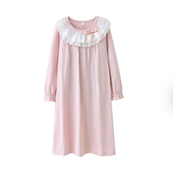 Matka a Dcéra, Baby, Dievčatá Pajama Nightgowns 4-12Year Dievčatá Princezná Sleepwear Šaty Bavlna Deti Nightie Šaty Pyžamá