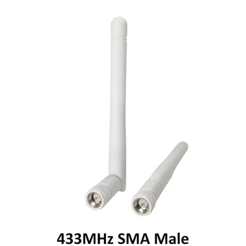 2 ks 433Mhz Antény 3dbi SMA Samec Konektor Nepremokavé 433 MHz Anténa Gumy Leteckých Wireless Repeater Lorawan antenne