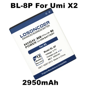 LOSONCOER 2950mAh BL-8P Batérie Pre UMI X2 V5 VOTO X2 DNS S5002 BL 8P BL8P Batériu Mobilného Telefónu+Rýchle Dorazí