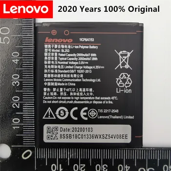 2020 vysokou kapacitou 2050mAh BL253 Batérie Pre Lenovo A2010 Bateria 2010 / BL 253 BL-253 A1000 A1000m 1000 Mobilný Telefón