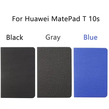 Pre Huawei MatePad T 10s prípade bielizeň zrna PU kožené Stojan TPU Kryt na HUAWEI MatePad T10s AGS3-W09 AGS3-L09 Coque