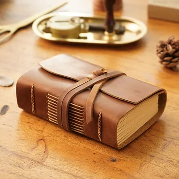Denník Notebooky a Časopisov Pre Školy Ročník Notebooky Kožené A6 Ručné Luxusný Darček
