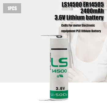 1PCS Vysokej kvality SAFT AA 14500 3.6 V, 2600mAh Lítiová Batéria Pre plynomer Alarm LS-14500 ER14505 S Kolíkmi