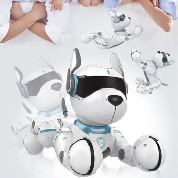 Diaľkové Ovládanie Robota Pes Hračka pre Dieťa Raného Vzdelávania Hračka Smart Kúsok Šteňa Robot