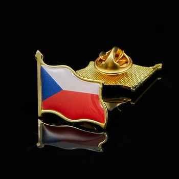 10 Kusov V Českej Republike Oficiálne Zlato Mávanie Vlajkou Preklopke Kolíky Povedomia Brošňa Klopě Pin Tlačidlá Príslušenstvo