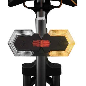 BORUiT 1 Sada Smart Bezdrôtové Diaľkové Ovládanie Bicykel zadné svetlo na Bicykel smerovku koncových svetiel Cyklistické Bezpečnostné Výstražné LED Zadné Svetlo