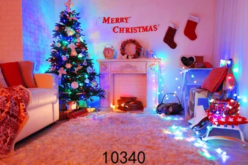 SJOLOON nový Vianočný stromček foto pozadie fotografie Rád foto štúdio vinyle Fotografie-štúdio-pozadie 300X200cm 10340