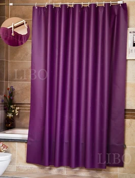 Peva obyčajný nepremokavé sprchový záves veľkoobchod hotel New Pribrala nepremokavé fialová 1.5*2m