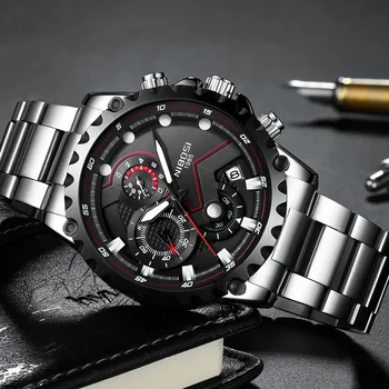NIBOSI pánske hodinky Top Značky Luxusné Quartz Hodinky mužov Nepremokavé športové náramkové hodinky muž Bežné Obchodné hodiny Relogio Masculino