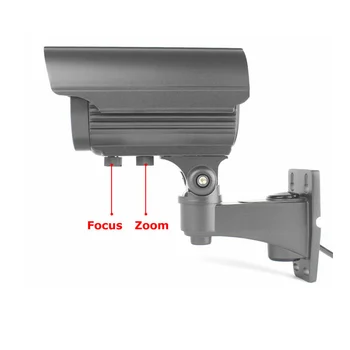 ONVIF 5MP Bullet IP Kamera, Vonkajšie 3.6 mm-10 mm Manuálny Zoom Varifokálny P2P Detekcia Pohybu Alarm 30 M Nočné Videnie IP Kamery, IR Cut