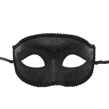 Top-Pár Nádherný Benátsky Maškaráda Nádherné Drahokamu Maska Strany Duté Sexy Maska Čierna