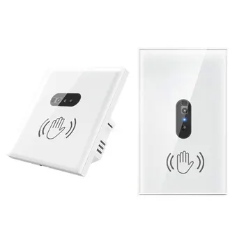 Smart Infračervený Senzor ZAPNÚŤ/Vypnúť Žiadny Dotyk Bezkontaktné Spínače Dverí Uvoľnenie výstupného Tlačidla S LED Indikáciou Wall Light Switch