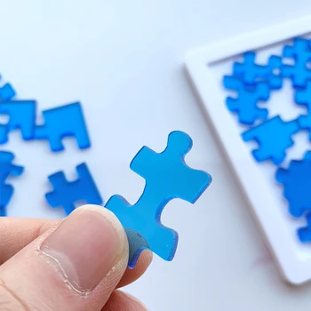 Dospelých Akryl Crystal Plastové Puzzle Super Pevný Vzdelávacie Hračky pre Deti, Stres Odľahčovacia Darček Zostať Doma Záľuby Hrať s Rodinou