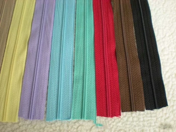10PCS 3# Farebné Nylon Zips Cievka Kód Dekorácie Open-End Zips pre Batožinu Odev Kabelky Tašky DIY Domáce Šitie Príslušenstvo