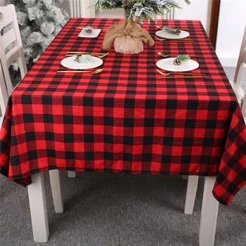 Black Red Koberčeky Bielizeň Vianočný Stôl Runner Placemat Obrus Mat Svadbu Vianoce, Nový Rok Party Banquet Domova 63036