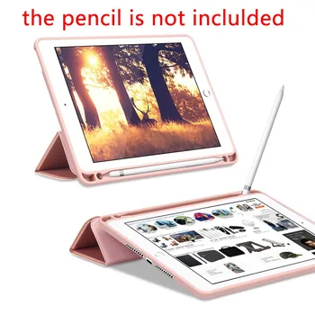 S Ceruzkou Držiteľ Silikónové puzdro Pre iPad Pro 12.9 11 Vzduchu 2 10.2 Mini 5 Prípade Multi-Násobne Ochranný Kryt Tablet Anti-jeseň Stojan