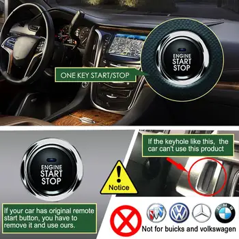 Univerzálny Auto Anti-theft Auto Alarm Pohodlné nastúpenie bez kľúča Jedno Tlačidlo Štart Systém Diaľkového Ovládania Automobilu 2020 verzia