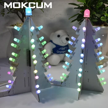 Mini USB DIY Kit RGB LED Blesk Obvod, led modul led panel svetlo pixelov led Farebné Vianočné Stromčeky LED Súprava pixelov led pixel