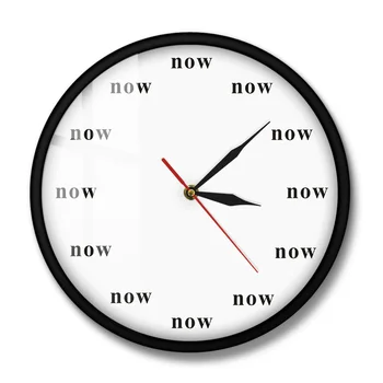 Teraz je Čas, Motivačné Hodiny Teraz Nástenné Hodiny Všímavosti Darček Moc Teraz Váš Denný Pripomienka Žiť v Teraz