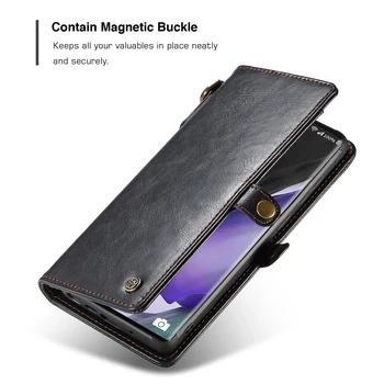 Pre Samsung Galaxy Note 20 Poznámka 20 Ultra CaseMe Business Peňaženky Luxusný Magnetické Kožené Telefón Puzdro Pre Samsung Poznámku 20 Ultra