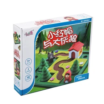 Little Red Riding a Tri Malé Prasiatka Deluxe Zručnosti-Budovanie Smart Board Puzzle logická Hra, predstavovať pre ryby vo Veku 4-7 hračky