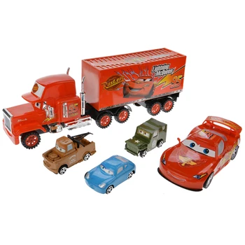 Úplne Nové Autá Disney Pixar Cars 3 Lightning McQueen Mack Strýko Truck Plastové autíčka model pre deti Vianočné darčeky