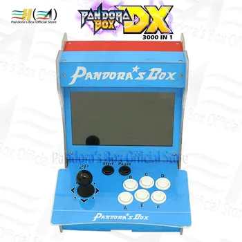 2021 Pandora Poľa DX 3000 v 1 Akryl bartop mini arcade machine 10 palcov, dual screen môžete uložiť hru vysoké skóre záznam 3D tekken