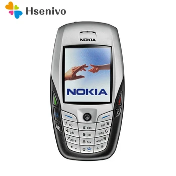 Zrekonštruovaná Pôvodná NOKIA 6600 Mobilný Telefón, Bluetooth, Fotoaparát Odomknutý možnosť využívať tri pásma GSM Bielej a jeden rok záruka