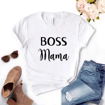 šéf mama Tlač Ženy Tshirts Bavlna Bežné Vtipné Tričko Pre Pani Yong Dievča Top Tee 6 Farieb NA-991