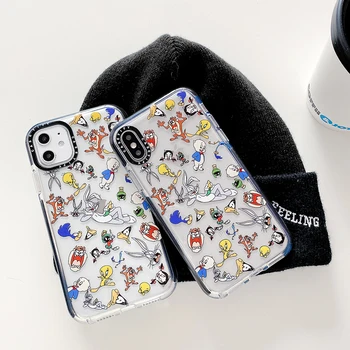 Cartoon Bugs Bunny telefón puzdro pre iPhone 11 pro max X XS XR SE 7 8 plus mäkký silikónový ochranný kryt funda