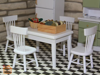 Rodina Obývacej Izby Set-konferenčný stolík domček pre bábiky miniatúry 1/12 rozsahu #CT03