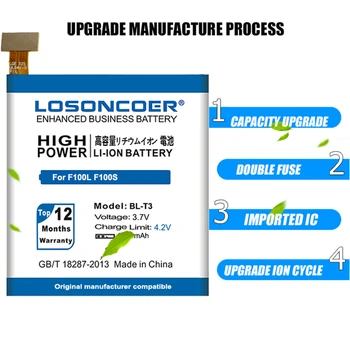 LOSONCOER 3000mAh BL-T3 Vysokej kvality batéria pre LG Optimus VU F100 F100L F100S F100K VS950 P895 batérie+Darček nástroje