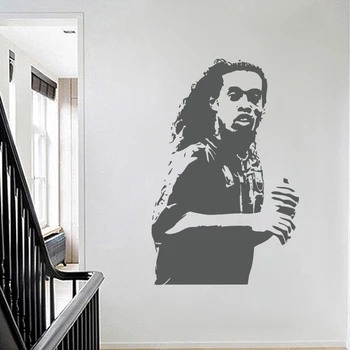 Ronaldinho Brazília Futbal, Futbalista Kuchyňa Spálňa Wall Art Nálepky Obrázok Odtlačkový