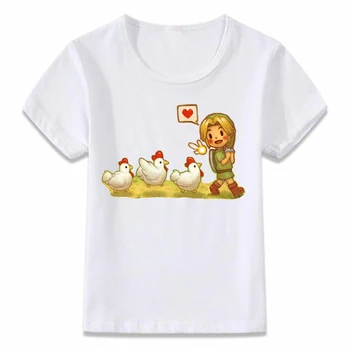 Deti T Tričko Odkaz a Cucco Legend of Zelda T-shirt Chlapcov a Dievčatá Batoľa Čaj