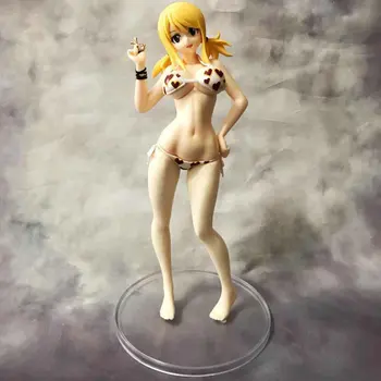 24 cm Víla Chvost Lucy Heartfilia Bikini Akcie Obrázok Pvc Sexy Dievča Dospelých Plavky Údaje Anime Modely Plaviek Kolekcia Hračiek