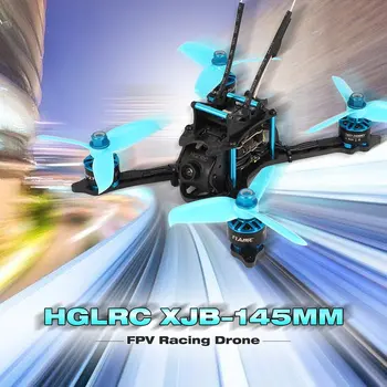 HGLRC XJB-145MM FPV Racing Drone s OSD Omnibus F4 28A 2-4S Blheli_S ESC 25/100/200/350mW Prepínateľné VTX BNF Verzia
