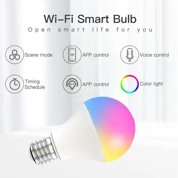 15W WiFi Smart Žiarovky B22 E27 LED RGB Lampa Smart Home Pracovať S Alexa/Domovská stránka Google Stmievateľné Časovač Funkcia Magic Žiarovka