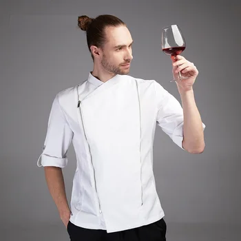 2020 hotsale Letné krátke rukáv v pohode breatable kuchár tričko mužov unisex reštaurácia jednotné biele hotel jednotné hotel jednotné