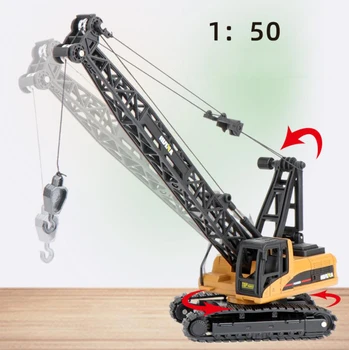 Vysoká simulácia 1:50 rozsahu meste diecast Inžinierstva vozidla kov Pásové žeriav model zliatiny zbierku hračiek pre chlapcov dary