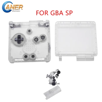 Ganer Transparentné Pre GameBoy Advance SP škrupiny Klasické Náhrada Za GBA SP Bývanie puzdro