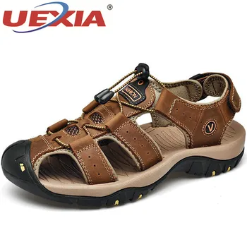 UEXIA Footawear Mužské Topánky pravej Kože Mužov Letné Sandále Mužov Topánky Plážové Sandále Módne Vonkajšie Bežné Tenisky Veľkosť 48