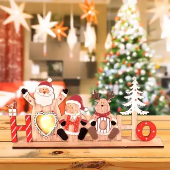 Drevené Vianočné Ozdoby, Vianočné Dekorácie pre Domov Sobov Tabuľka Dekor Veselé Vianočné Darčeky Noel Navidad 2020