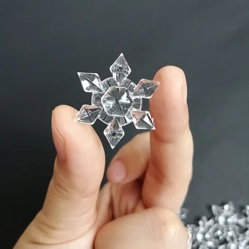 Camal 60pcs 28 MM priehľadný Akrylový Snowflake Prívesok v Tvare Luster Opony Svadobné Party Osvetlenie Vianočné Závesné Časti urob si sám