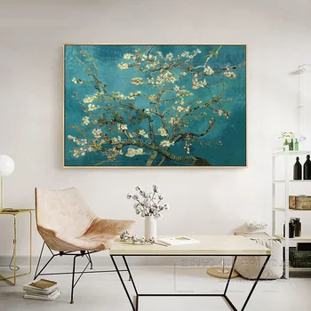 Zručný Umelec, Ručne maľované Vysokej Kvality Kvitnúce Mandľový Strom Vincent Van Gogh Reprodukovať Van Gogh Kvitnúce Mandľový Maľovanie