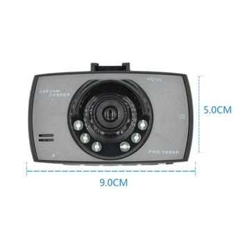 2,4-Palcový Auta DVR Kamera 720P Auto Video Infračervené Nočné Videnie Jazdy Záznamník Univerzálny Automobilový priemysel Interiér Základné Príslušenstvo