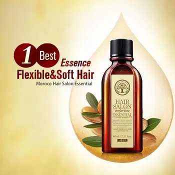 60ml Marocký Čistý Arganový Olej na Vlasy Esenciálny Olej pre Starostlivosť o Vlasy Esenciálny Olej Vyživujú vlasovú Pokožku Oprava Suché Poškodenie Vlasov Liečba