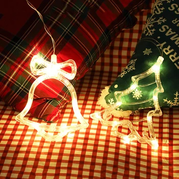 Víla Svetla Hviezdy Krytý String Svetlo LED Vianočná Výzdoba Pre Domácnosti Zavesenie Garland Vianočný Strom Decor Ornament 2019 Vianočný Darček